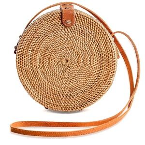 NWOT ROUND BASKET BAG